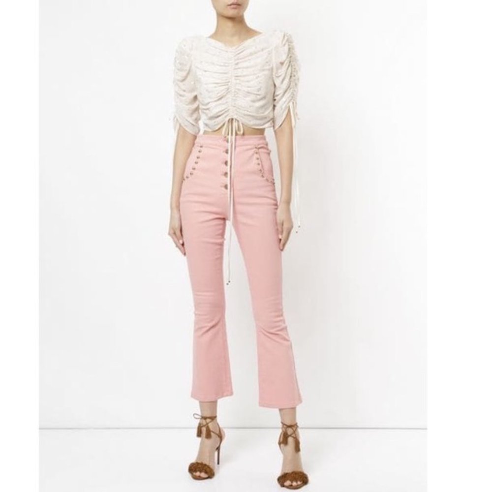Alice McCall Peach Flares jeans